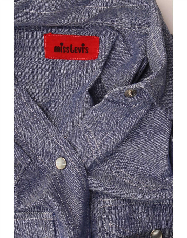 Γυναικείο πουκάμισο Levi's UK 14 Μεσαίο μπλε βαμβακερό