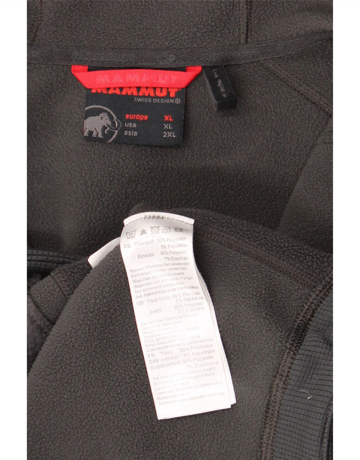 Ανδρικό πουλόβερ με κουκούλα με φερμουάρ Mammut XL Γκρι πολυεστέρας