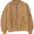 Topshop Γυναικείο Oversized Bomber Jacket UK 12 Medium Beige Polyester