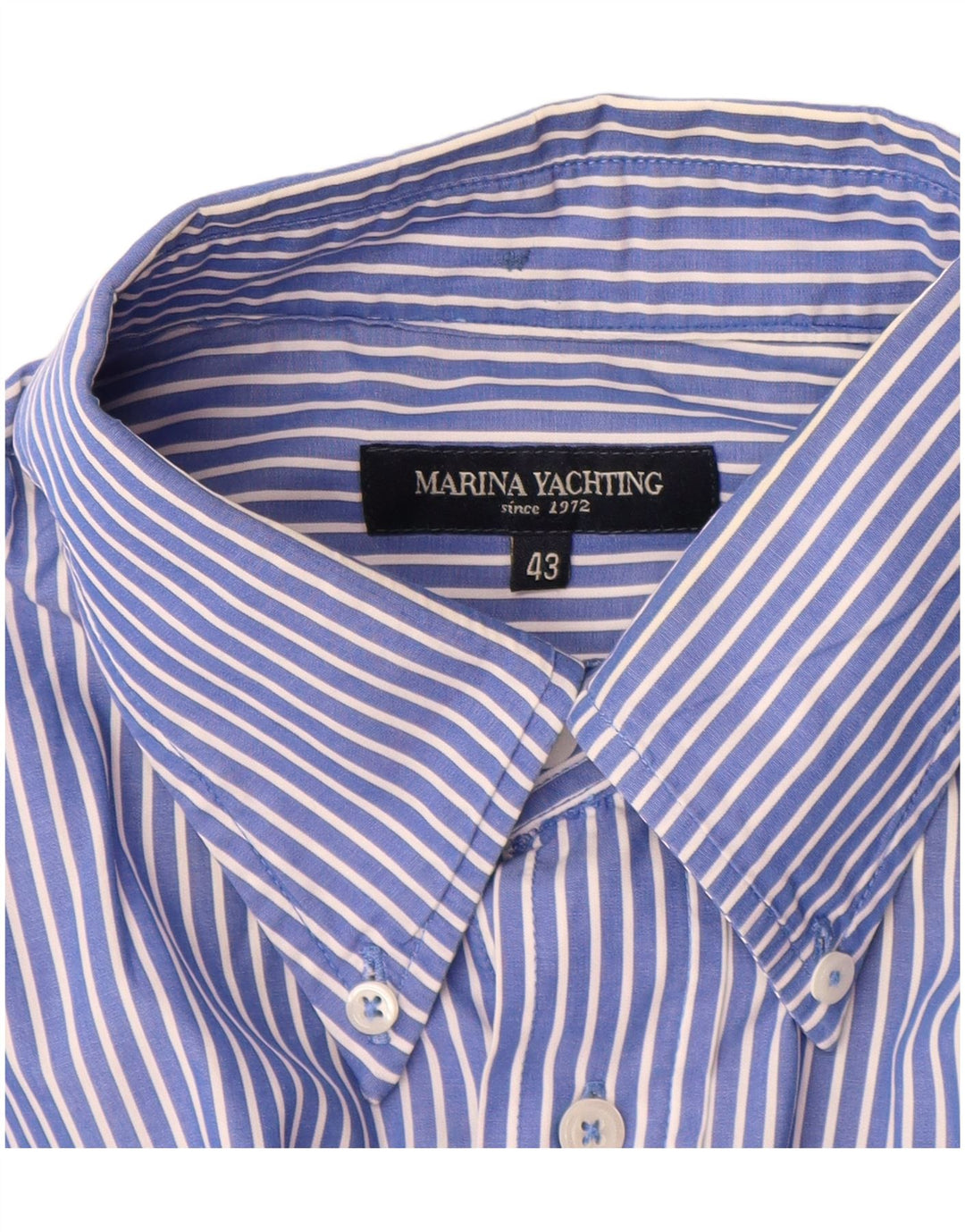 Ανδρικό πουκάμισο Marina Yachting Μέγεθος 43 Large Blue Pinstripe