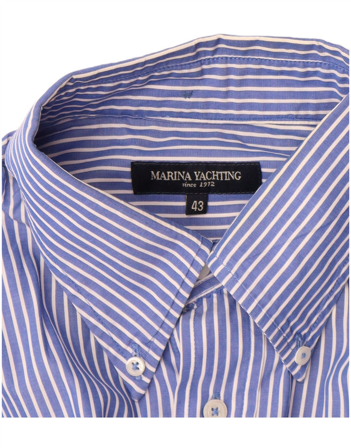 Ανδρικό πουκάμισο Marina Yachting Μέγεθος 43 Large Blue Pinstripe