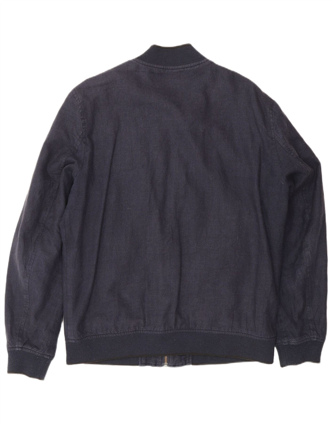 Ted Baker Ανδρικό μπουφάν Bomber Size 4 Μεγάλο λινό Navy Blue