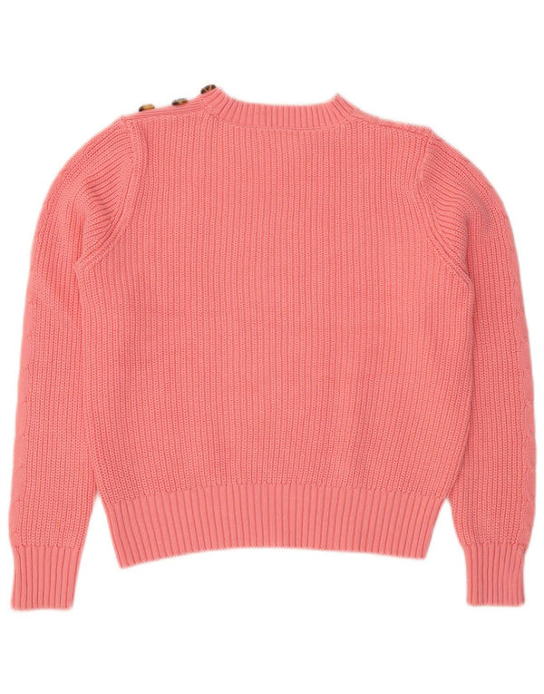 Marks & Spencer Γυναικείο πουλόβερ Crop Crew Neck Jumper UK 14 Medium Pink