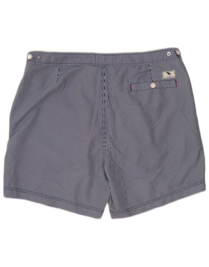 TED BAKER Ανδρικό σορτς Chino μέγεθος 5 XL W38 Μπλε ρίγες πολυεστέρας