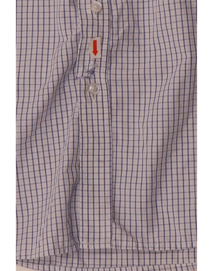 Ανδρικό πουκάμισο Chaps Regular Fit Size 16 16,5 Large Blue Gingham Viscose