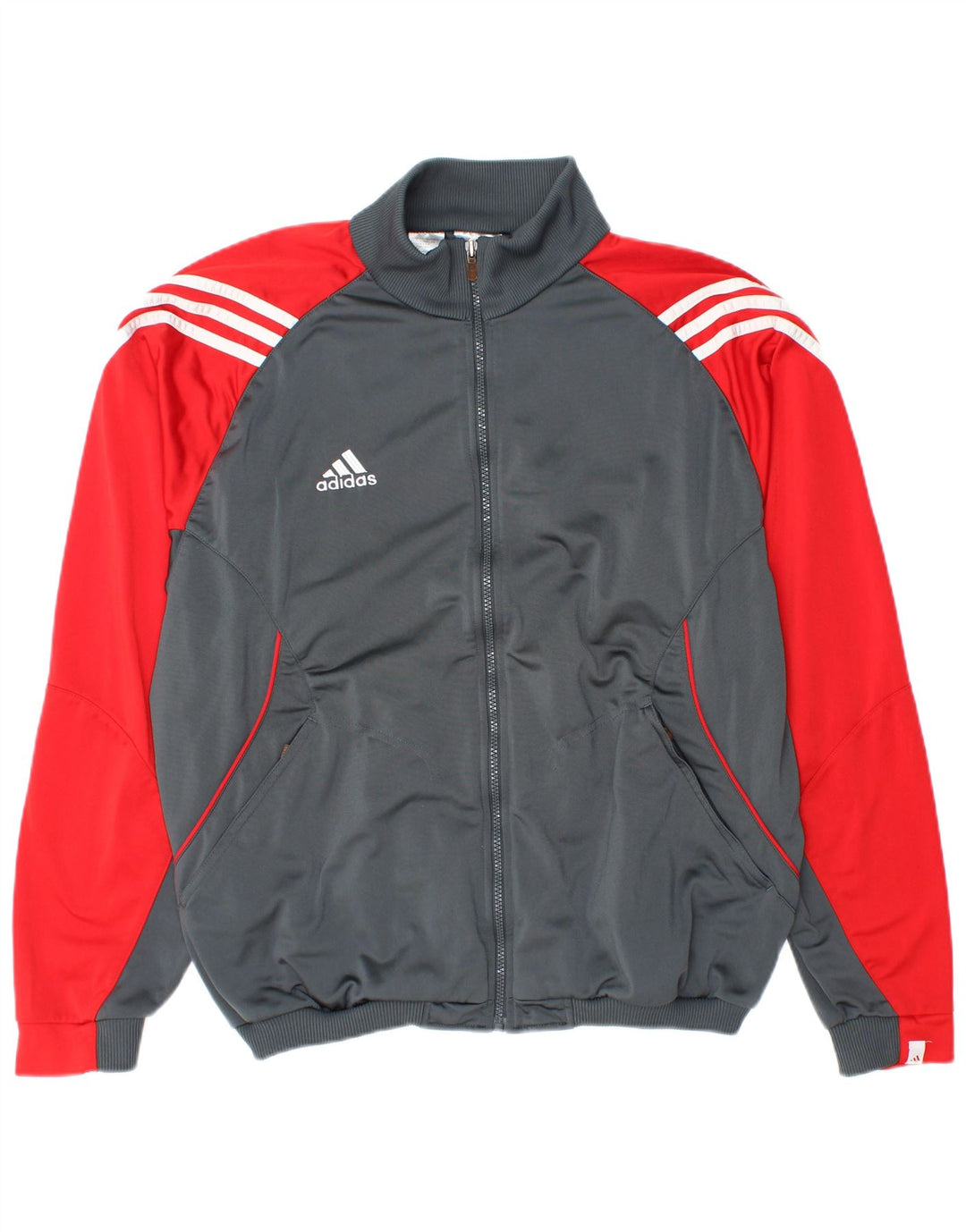 Ανδρική φόρμα ADIDAS Top Jacket UK 44/46 Large Grey Colourblock Polyester