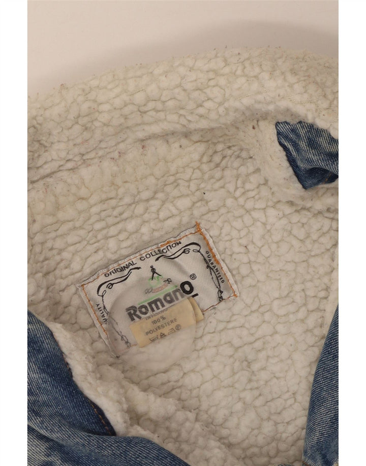 Ανδρικό τζιν μπουφάν Romano Sherpa UK 42 XL Blue Polyester