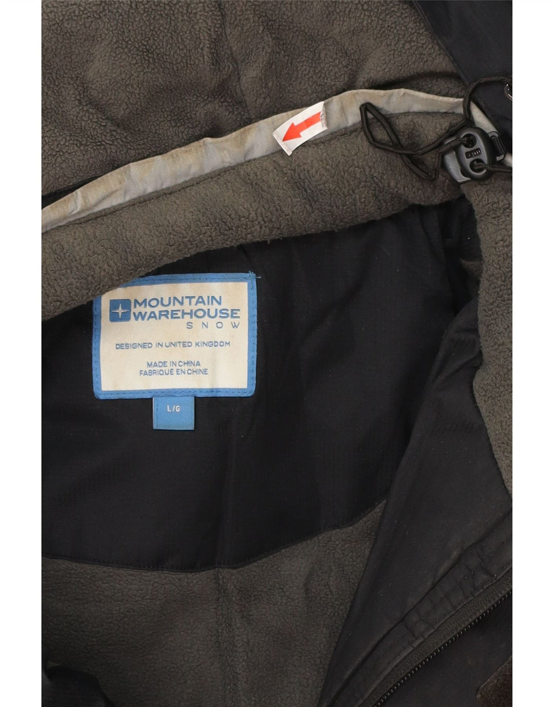 Ανδρικό Μπουφάν Ανεμοδράστη Mountain Warehouse UK 40 Large Black Colourblock