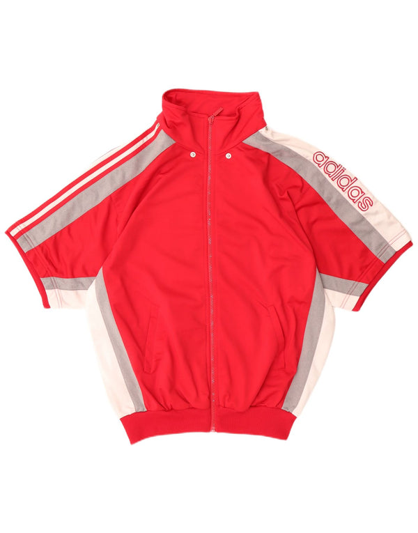 Ανδρική φόρμα γυμναστικής Adidas Top Jacket UK 38/40 Medium Red Colourblock