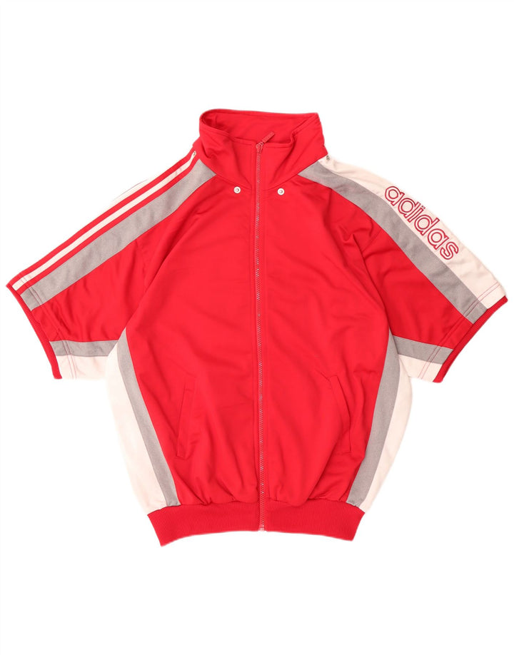Ανδρική φόρμα γυμναστικής Adidas Top Jacket UK 38/40 Medium Red Colourblock