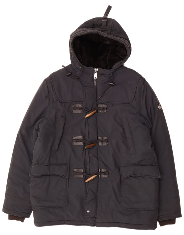 Ανδρικό μπουφάν με κουκούλα Schott Duffle UK 40 Large Navy Blue