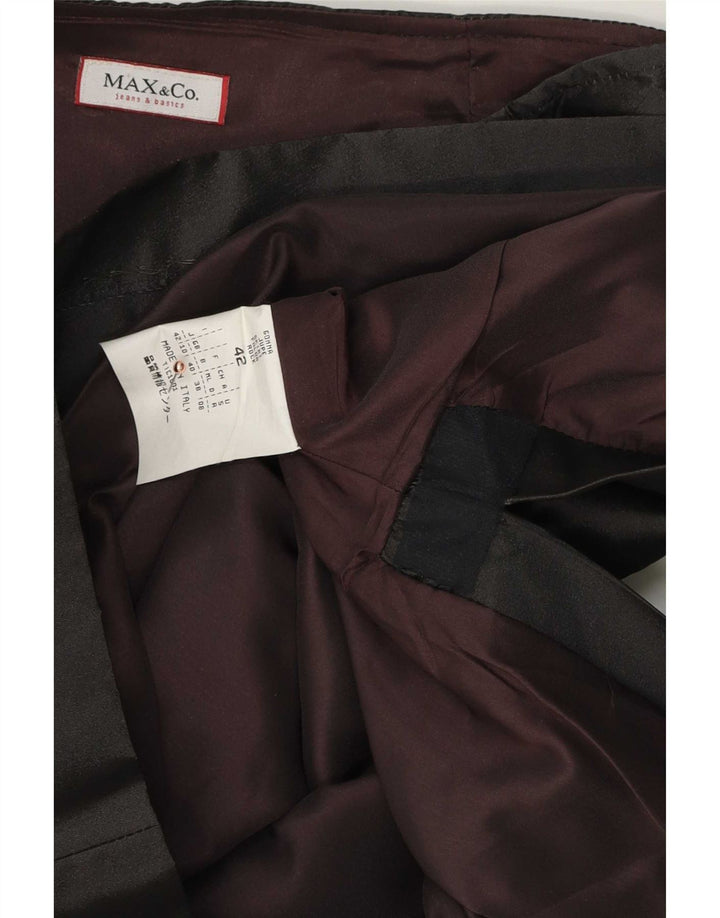 Max & Co. Γυναικεία Midi Φούστα UK 10 Small W28 Black Polyester