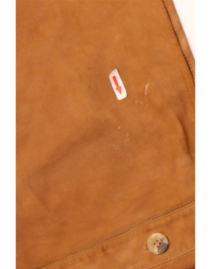 Vintage Γυναικείο Suede Jacket IT 42 Medium Beige Leather