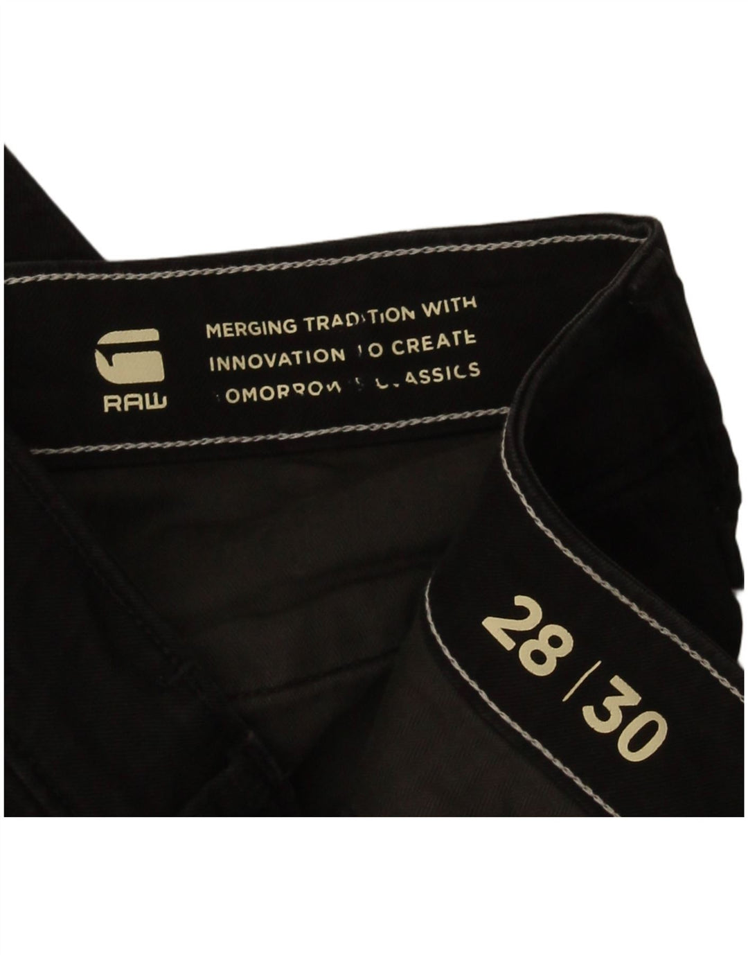 Ανδρικό παντελόνι Chino G-Star Slim W28 L30 Μαύρο