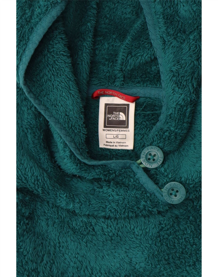 THE NORTH FACE Γυναικείο φλις άλμα με κουκούλα UK 14 Large Green Polyester