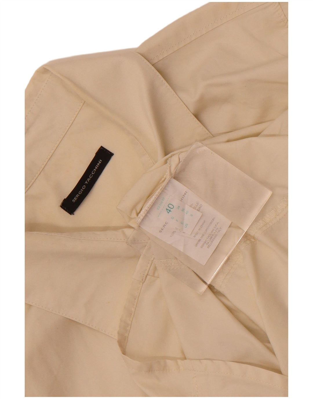 Sergio Tacchini Γυναικείο Πουκάμισο IT 40 Small White Βαμβακερό