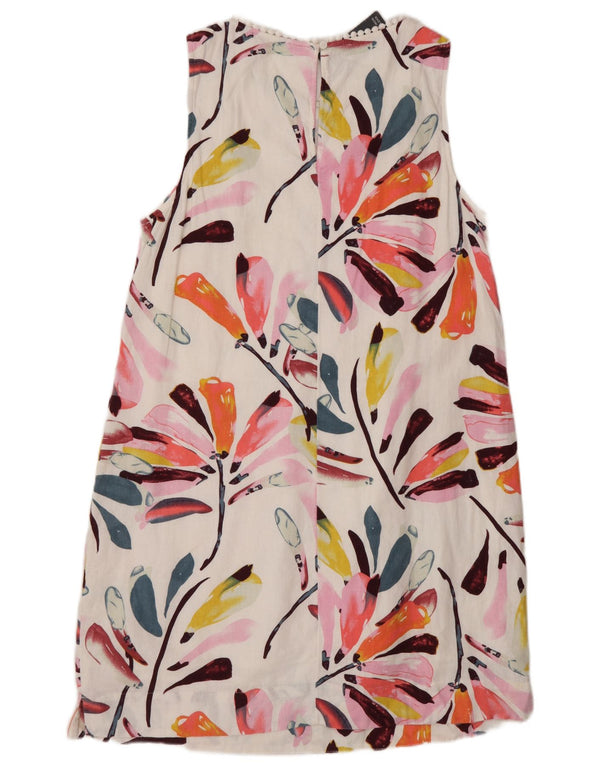 Marks & Spencer Γυναικείο Αμάνικο Φόρεμα UK 16 Large White Floral