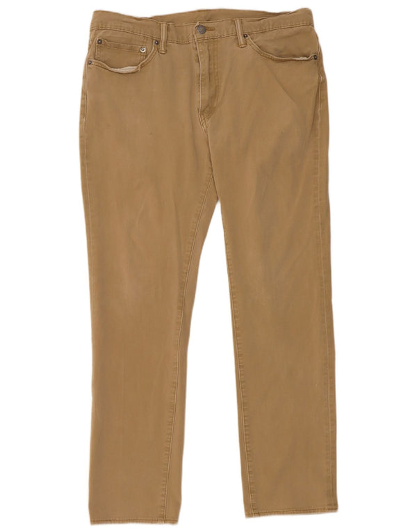 Levi's Mens Slim Casual Παντελόνι W36 L32 Μπεζ βαμβακερό
