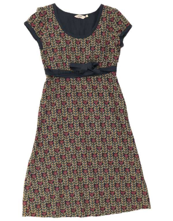 Seasalt Γυναικείο φόρεμα A-Line UK 10 Small Navy Blue Floral Βαμβακερό