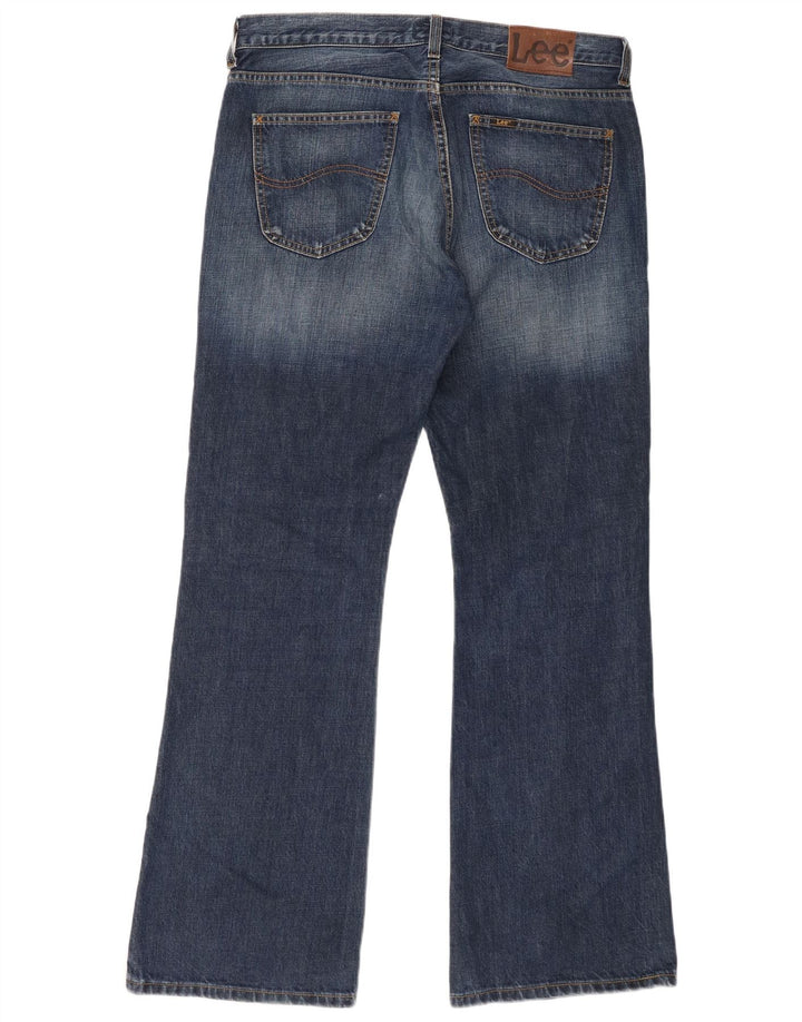 Lee Mens Denver Bootcut Jeans W36 L32 Navy Blue Cotton