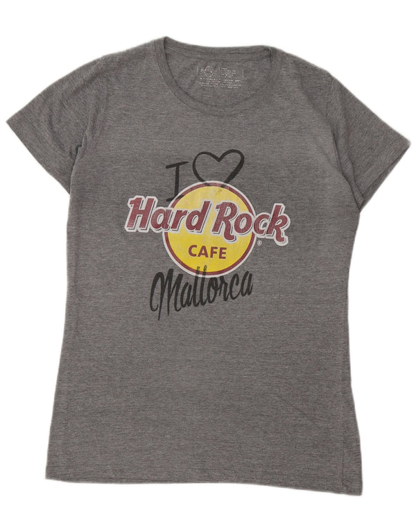 Hard Rock Cafe Γυναικείο T-Shirt γραφικών Mallorca Top UK 14 Medium Grey