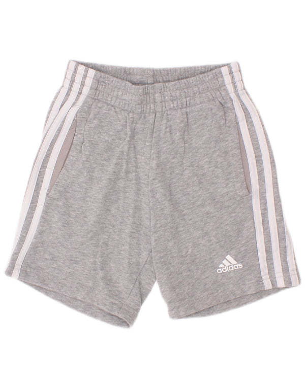 Αθλητικό σορτς Adidas Boys 4-5 ετών, βαμβακερό σε γκρι φλύκταινες