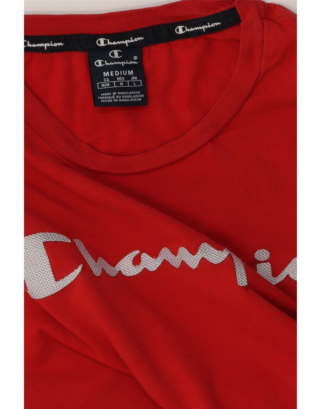Ανδρικό γραφικό T-Shirt Champion Top Μεσαίο κόκκινο βαμβακερό