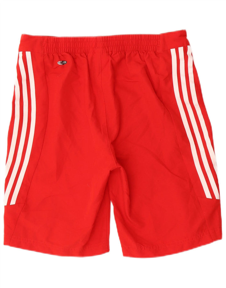 Adidas Boys Climalite Graphic Sport σορτς 13-14 ετών κόκκινο πολυεστέρα