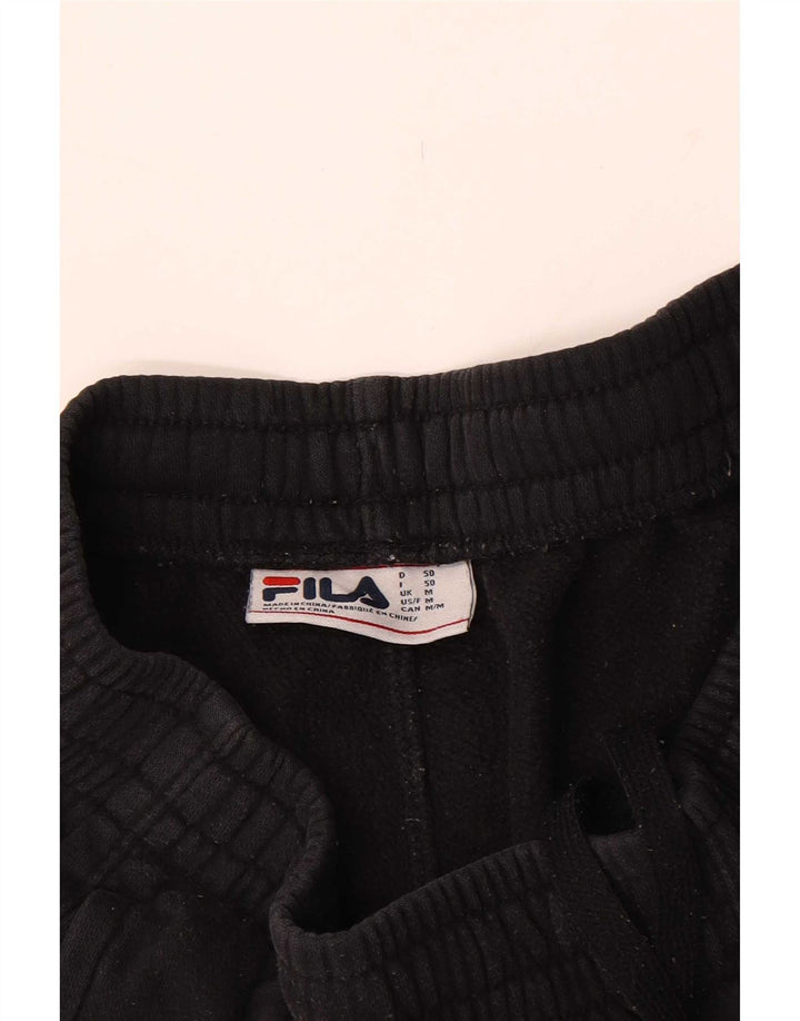 Ανδρικό αθλητικό σορτς Fila, μεσαίο μαύρο βαμβακερό