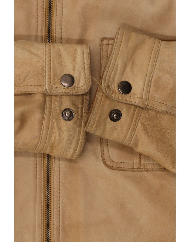 A.W.Dunmore Ανδρικό Δερμάτινο Μπουφάν UK 40 Large Beige