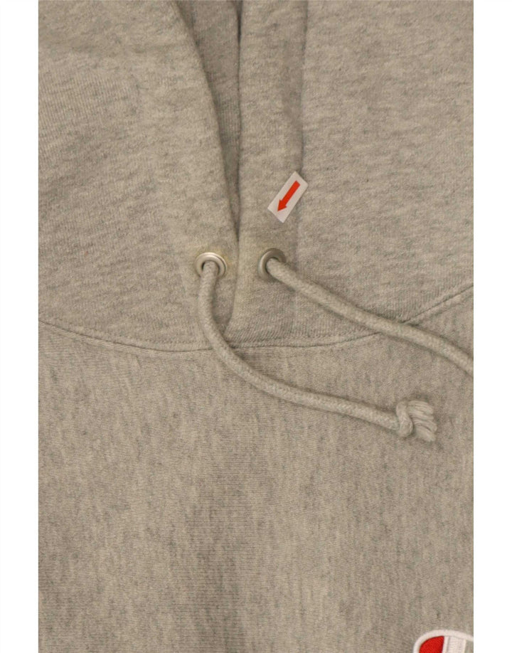 Ανδρικά Ανδρικά Ανδρικά Reverse Weave Jumper από μεσαίο γκρι βαμβάκι