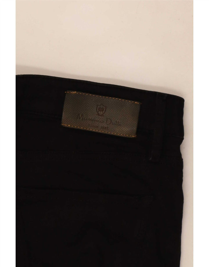 Massimo Dutti Γυναικείο Crop Slim Jeans W32 L25 Μαύρο