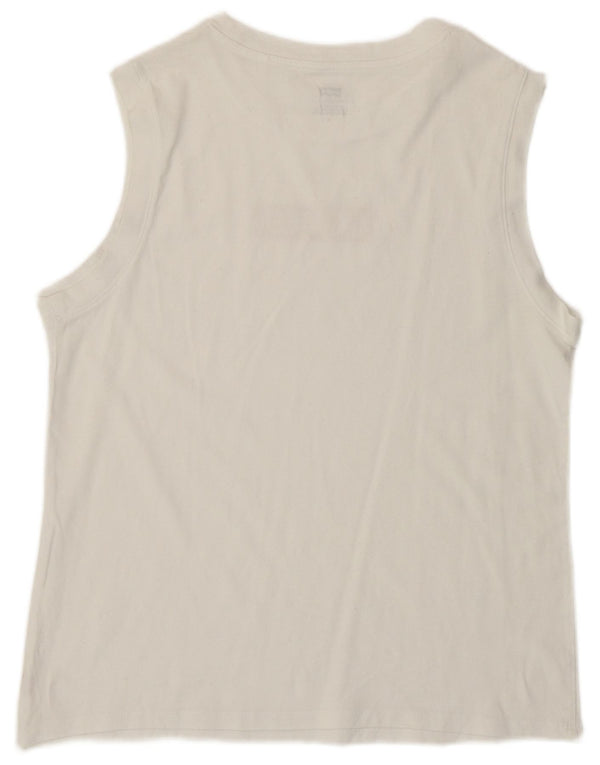 Γυναικείο γραφικό T-Shirt LEVI'S Top UK 12 Medium White