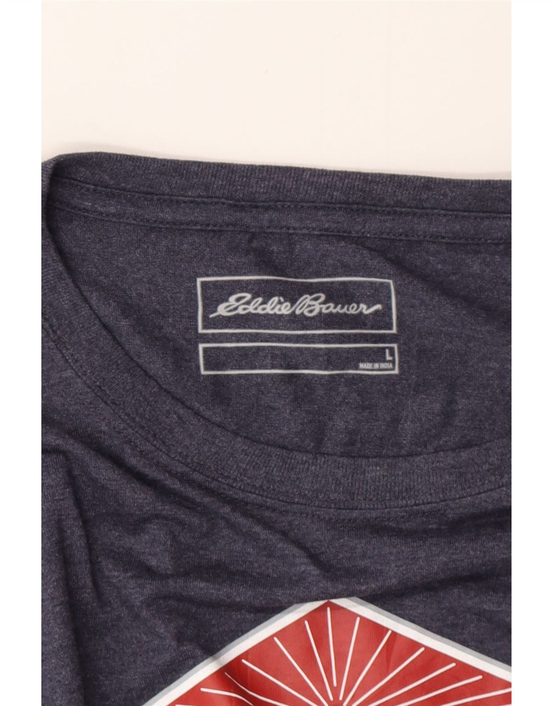 Ανδρικό γραφικό μπλουζάκι EDDIE BAUER Top Large Navy Blue