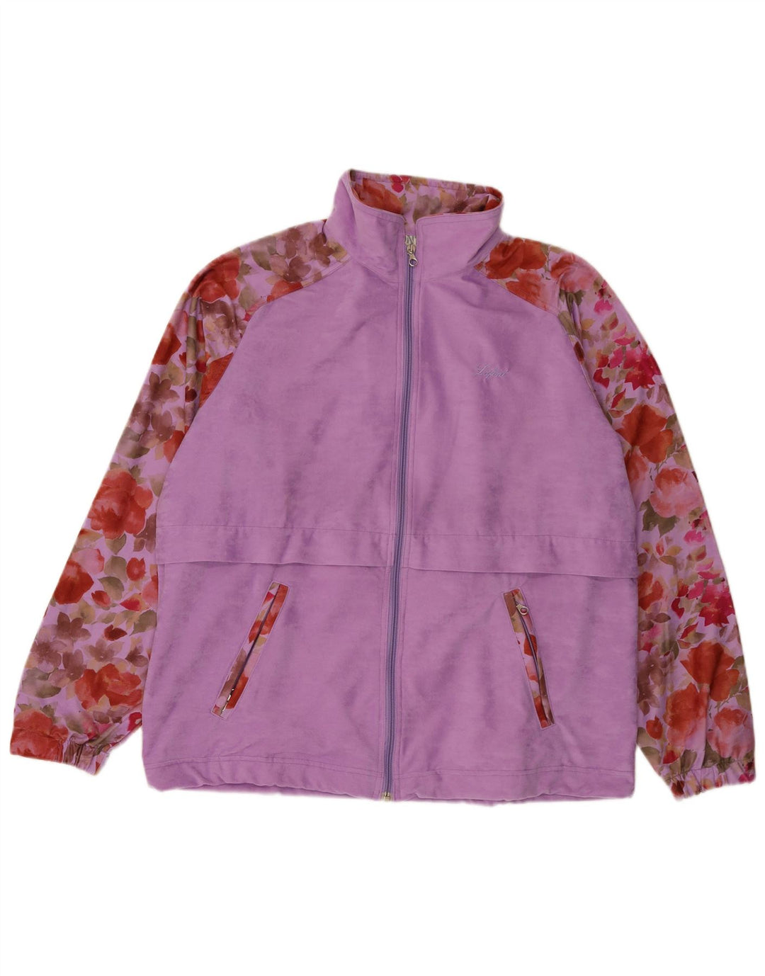 La Font Ανδρική βελούδινη αθλητική φόρμα Top Jacket IT 48 Medium Purple Floral