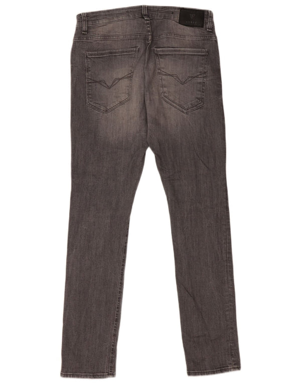 Guess Γυναικείο Super Skinny Jeans W32 L32 Γκρι βαμβακερό