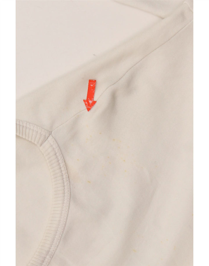 Γυναικεία Benetton Disney Oversized γραφικό μακρυμάνικο UK 12 Medium White