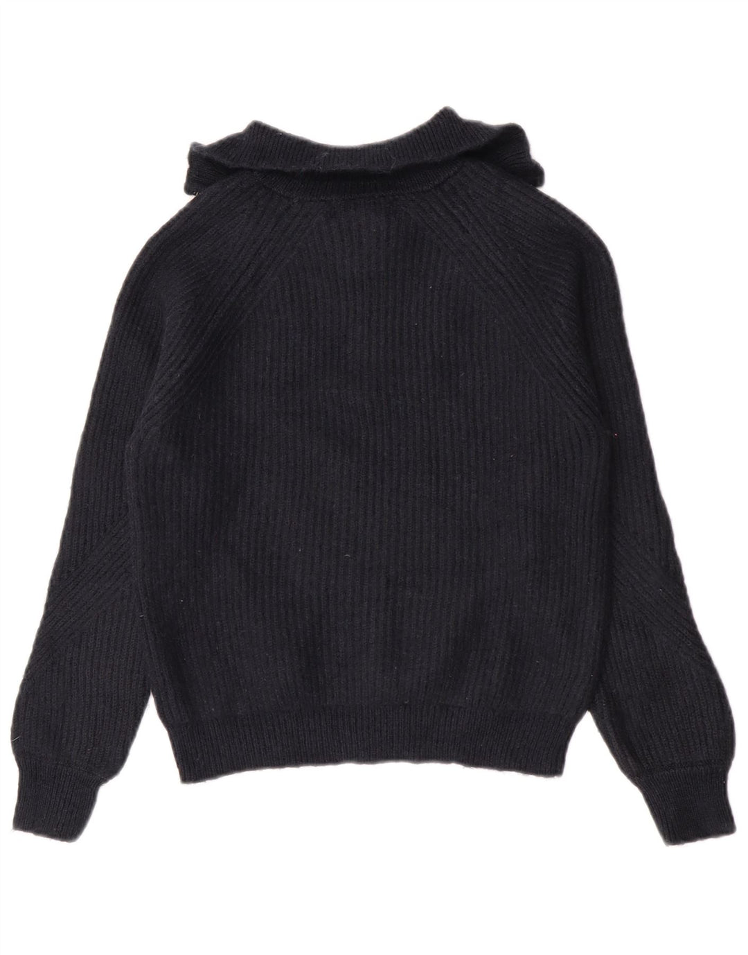 Marks & Spencer Γυναικείο πουλόβερ με φερμουάρ UK 10 Small Navy Blue