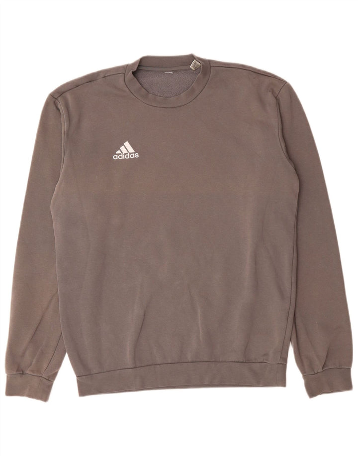Ανδρικό φούτερ Adidas Jumper Μεσαίο γκρι βαμβακερό