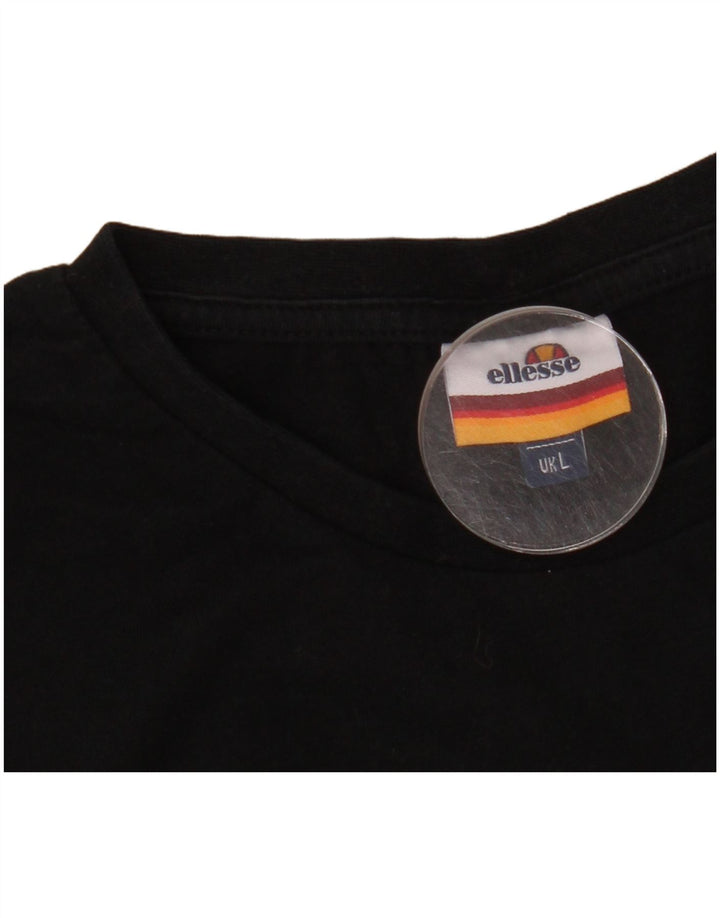 Ανδρικό T-Shirt Ellesse Top Large Μαύρο
