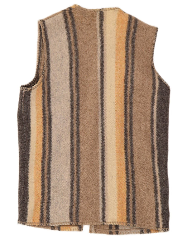 Γυναικείο αμάνικο πουλόβερ ζακέτα Benetton UK 16 Μεγάλο πολύχρωμο μαλλί