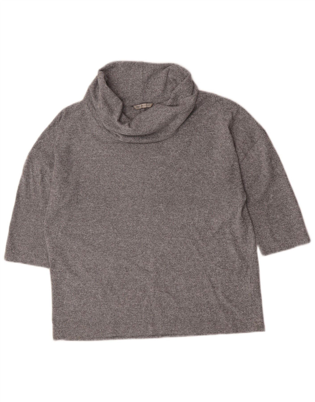 Marks & Spencer Γυναικεία τοπ 3/4 μανίκια UK 14 Large Grey Flecked Polyester