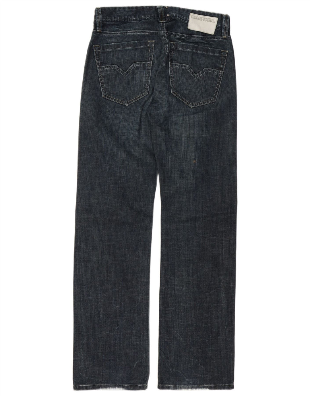 DIESEL Boys Larkee Straight Jeans 13-14 ετών W30 L31 Navy Blue Cotton