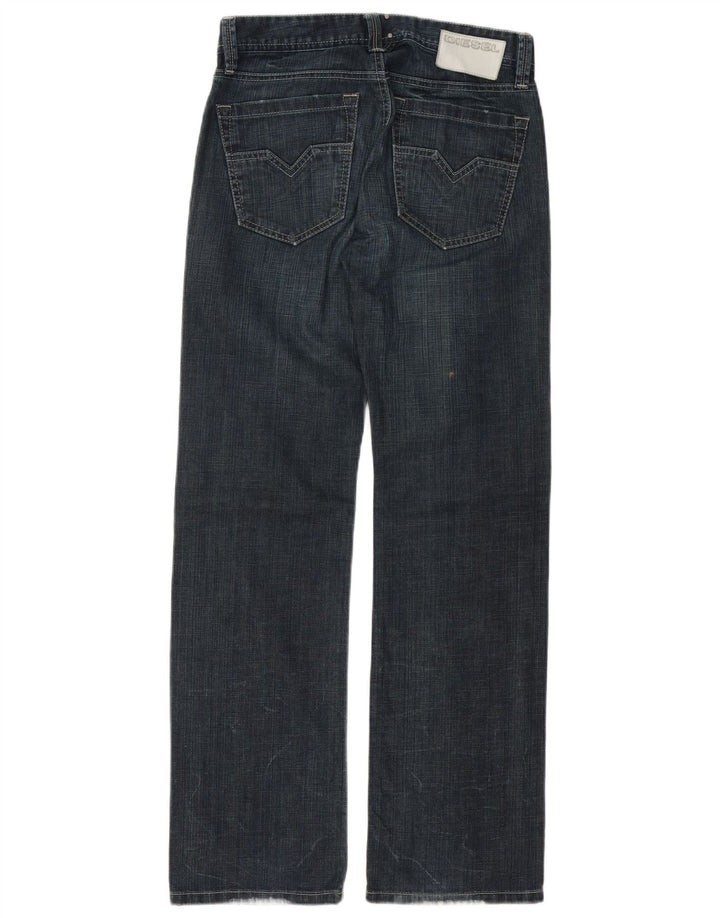 DIESEL Boys Larkee Straight Jeans 13-14 ετών W30 L31 Navy Blue Cotton