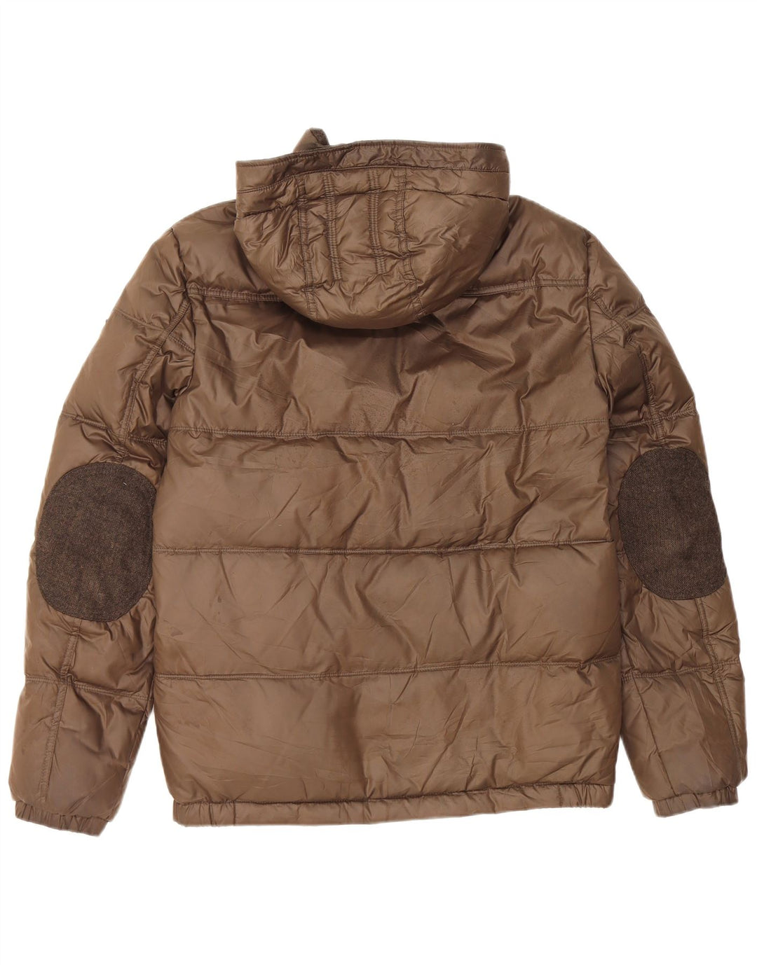 Guess Ανδρικό μπουφάν με κουκούλα UK 34 XS καφέ πολυεστέρας