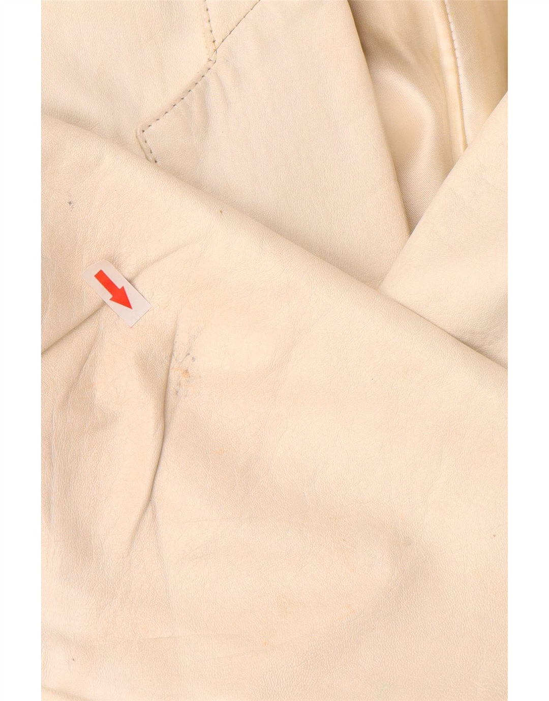 Vintage γυναικείο δερμάτινο σετ 2 τεμαχίων UK 12 Medium W26 Off White