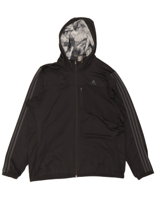 Ανδρική αθλητική φόρμα Adidas Climacool με κουκούλα Top Jacket Large Black Polyester