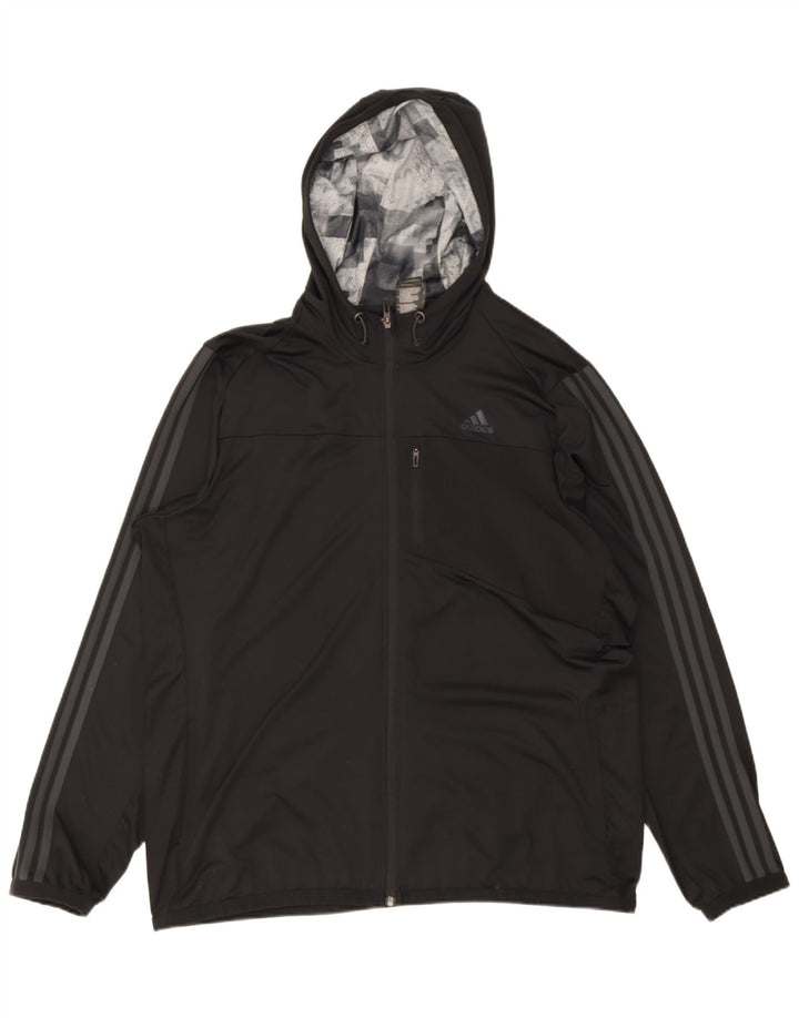 Ανδρική αθλητική φόρμα Adidas Climacool με κουκούλα Top Jacket Large Black Polyester