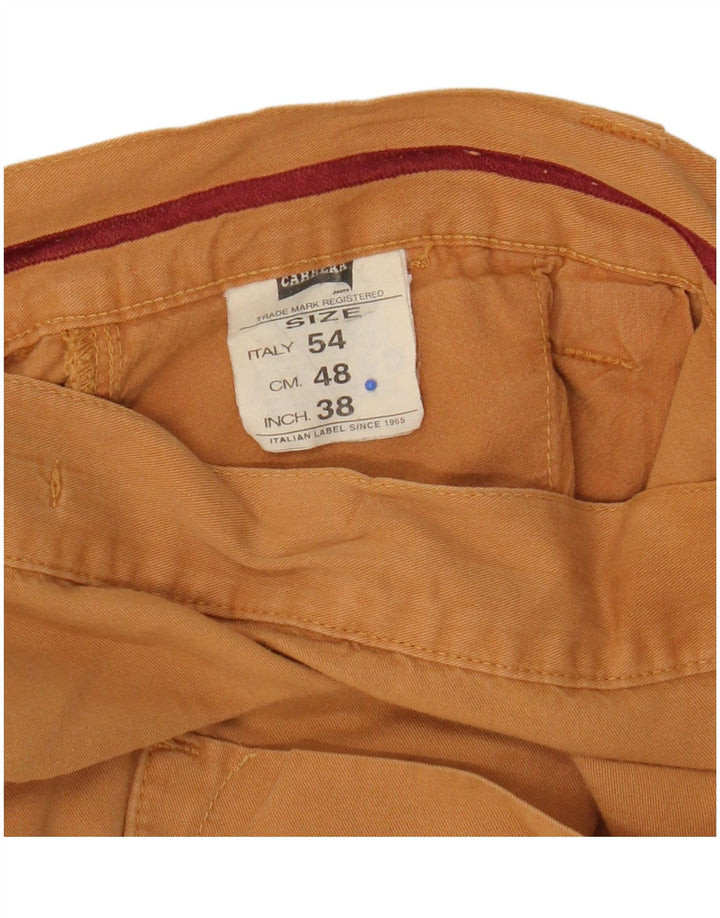 Ανδρικό σορτς βερμούδα Carrera W38 XL κίτρινο βαμβακερό