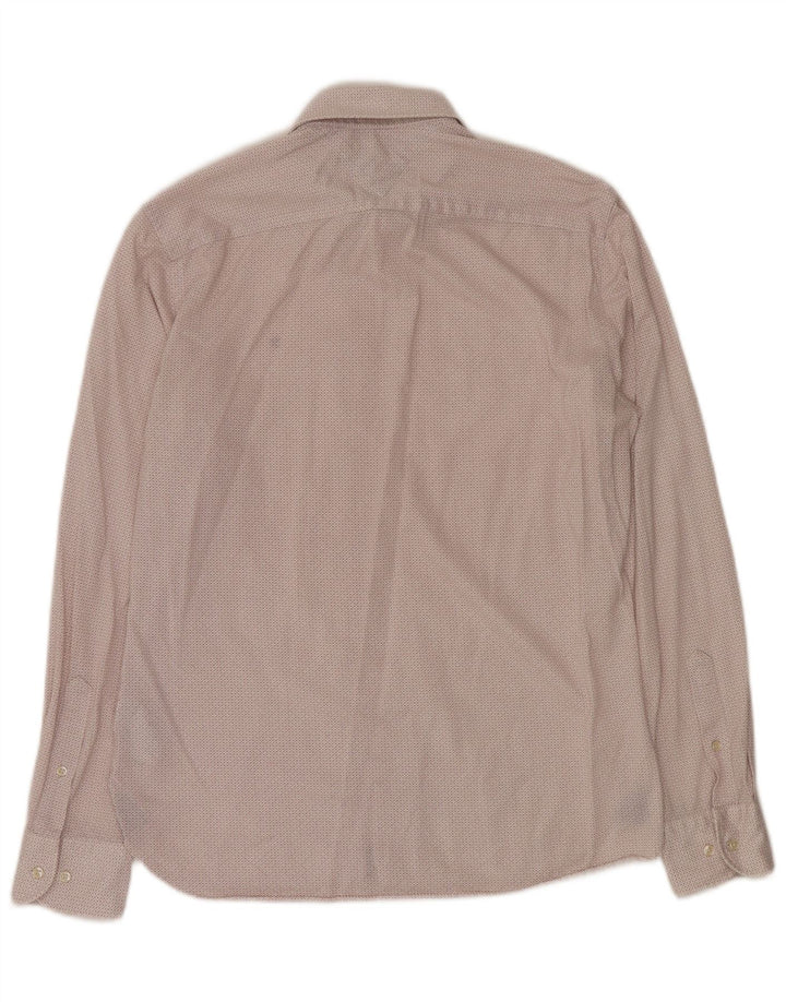 Ανδρικό πουκάμισο Tommy Hilfiger με κανονική εφαρμογή, μεσαίο σε λευκό γεωμετρικό βαμβακερό